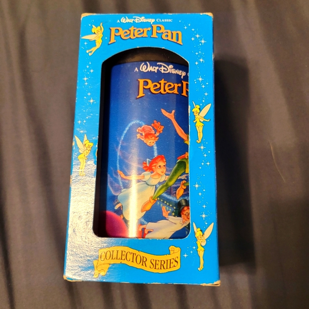 Disney Collector Series Peter Pan Plastic Glass Burger King Coca Cola 1994 Coke